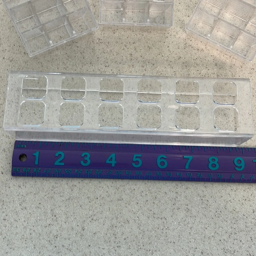 Set of plexiglass lipstick holders